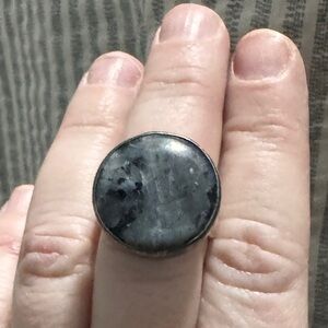 Black labradorite 925 Sterling Silver ring